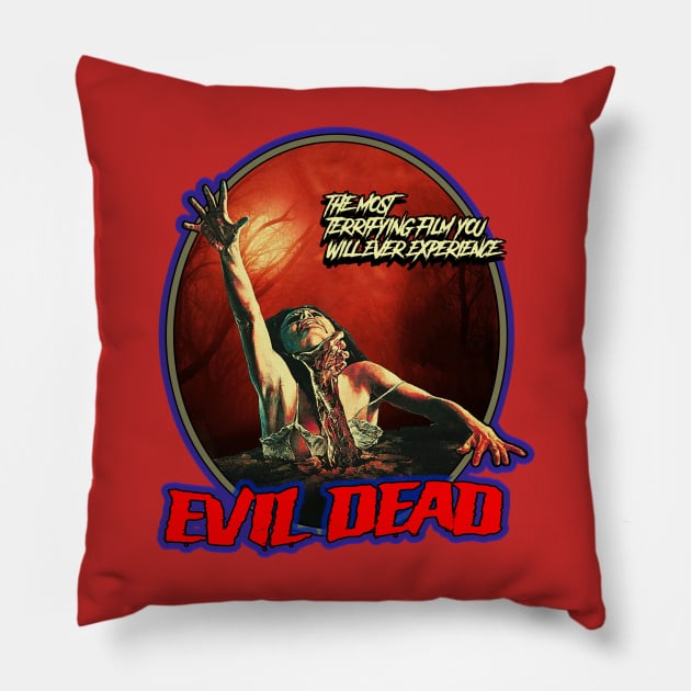 Evil Dead // 1981 Pillow by Niko Neon