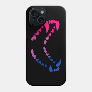 Wolf Teeth Pride: Bisexual Pride Phone Case