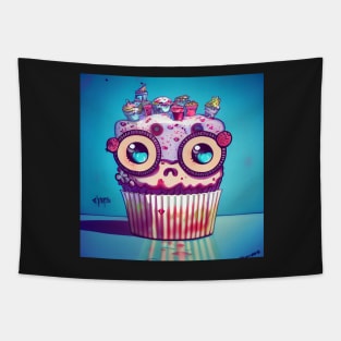 Cutest Kawaii Zombie Cupcake Tapestry