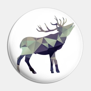 Geometric Stag Pin