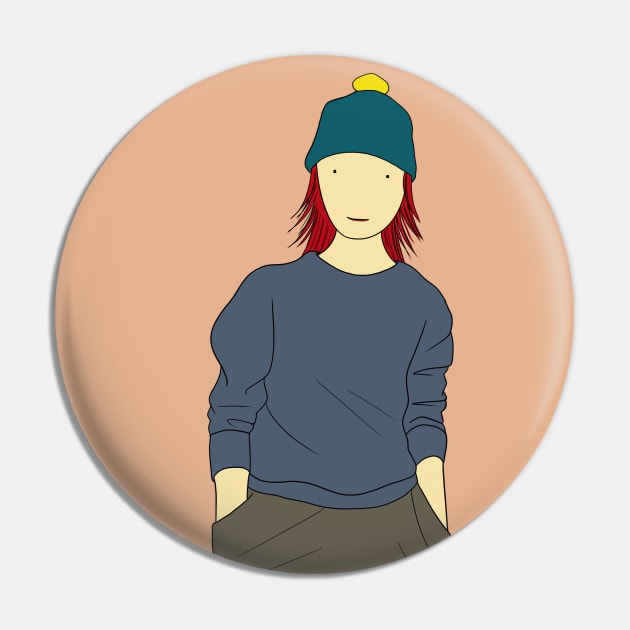 Girl wearing bobble hat Pin by smithandco