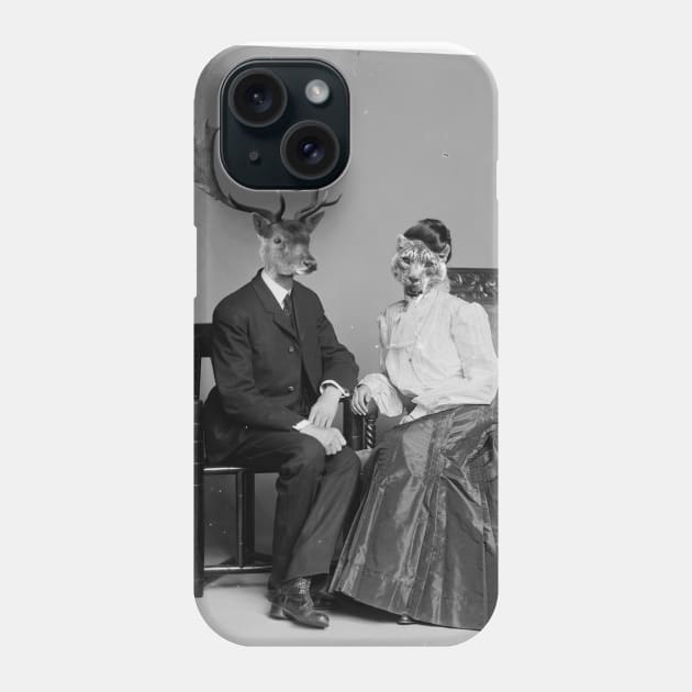 Wild Couple Phone Case by CuttingCollage