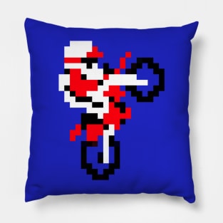 Excite Bike 8bit video game Pillow