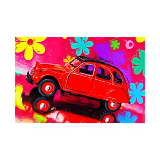 Red 2CV surrealism T-Shirt