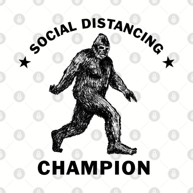 Bigfoot Social Distancing Champion (Light Colors) by Pop Fan Shop