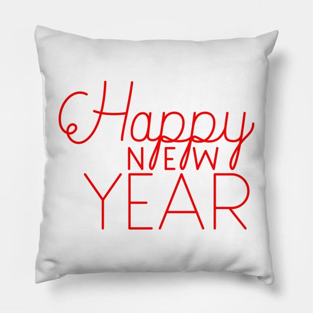 Heppy New year Pillow by Atom139