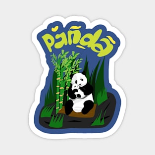 Little panda and mom s Magnet