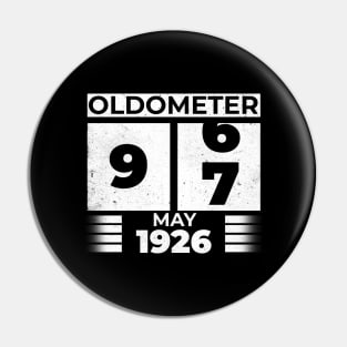 Oldometer 97 Years Old Born In May 1926 Pin