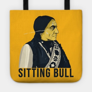 Sitting Bull Vector Art Design 2 Tote