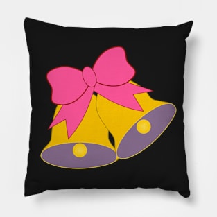 Jolly and colorful Christmas bells Pillow