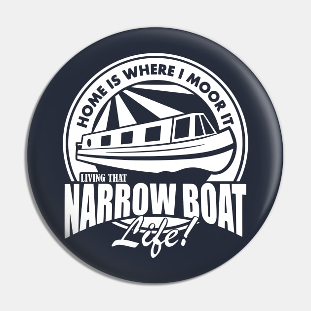 Narrow Boat Life Pin