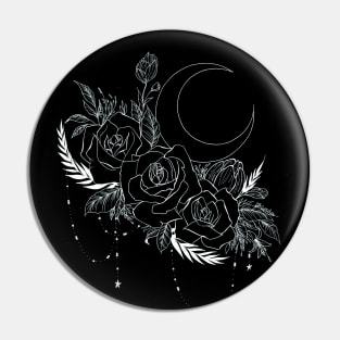 Moon flowers Pin