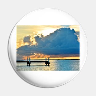 Pier at Sunset on Grace Bay Pin