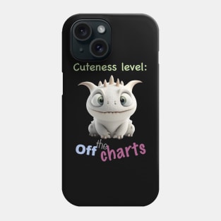 Little Dragon Cuteness Level Cute Adorable Funny Quote Phone Case