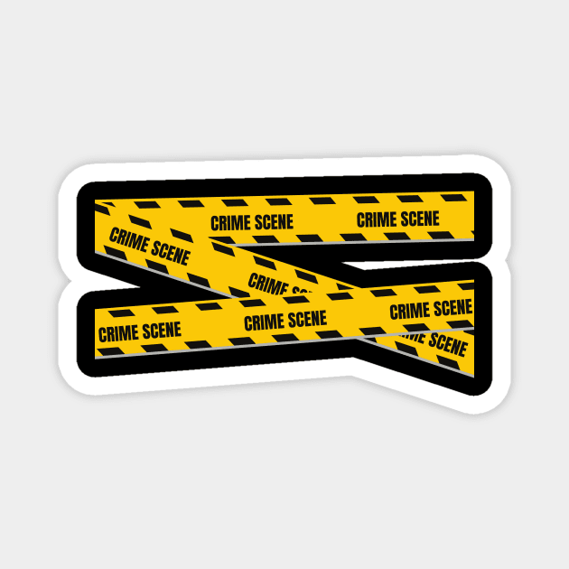 Crime Scene Forensics Magnet by CreativeUnrest