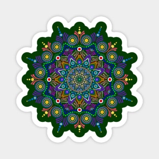 Ornate Illusion Mandala Magnet