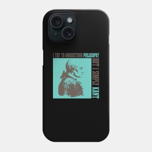 I try to understand philosophy Phone Case