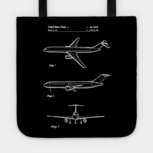 Boeing 777 Airliner Patent Blueprint Tote