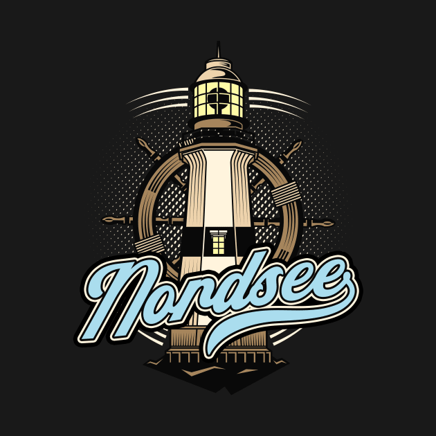 Nordsee Leuchtturm Küste Norddeutschland Ostfriese by Foxxy Merch