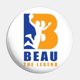 Beau Custom Player Basketball Your Name The Legend T-Shirt Pin