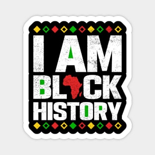 VINTAGE IAM BLACK HISTORY Magnet