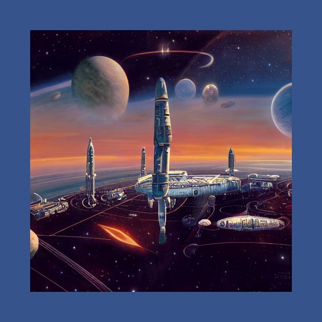 Interplanetary Spaceport by Grassroots Green