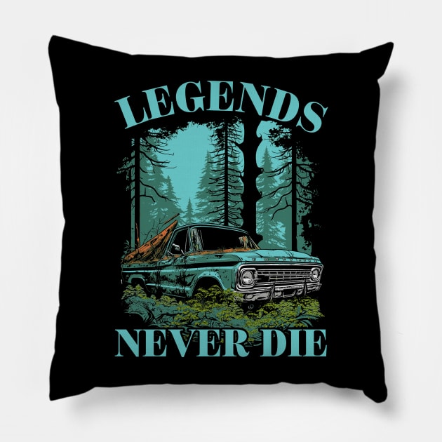 Legends Never Die Pillow by TeeLabs