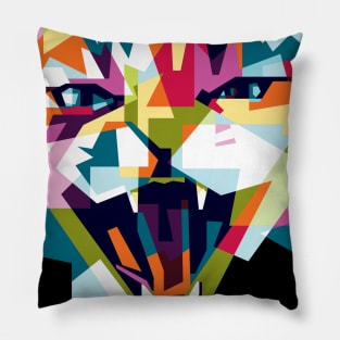 colorful cat artworks Pillow