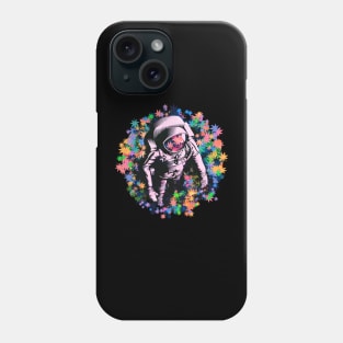 Astronaut in Flower Field Phone Case