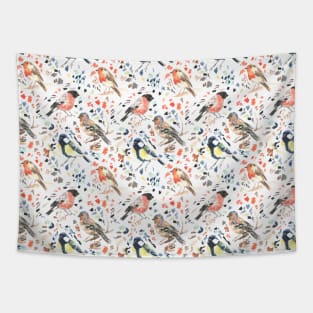 Garden Birds Print Tapestry