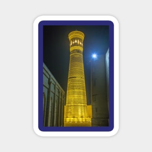 Uzbekistan. Bukhara. Kalyan Minaret. Night. Magnet