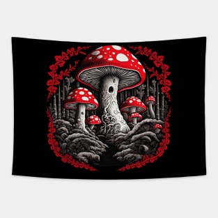 Amanita Muscaria Mushroom Tapestry