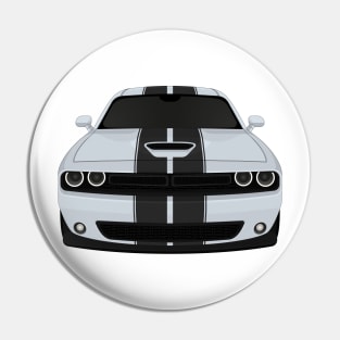Challenger Silver + Stripes Pin