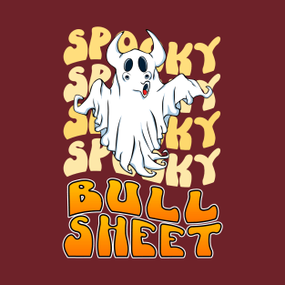 Spooky Bull Sheet Ghost | Boo Sheet Ghost T-Shirt