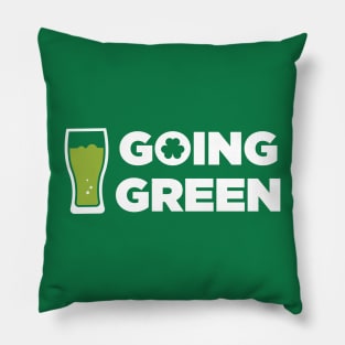 Going Green (St Paddys Day) Pillow