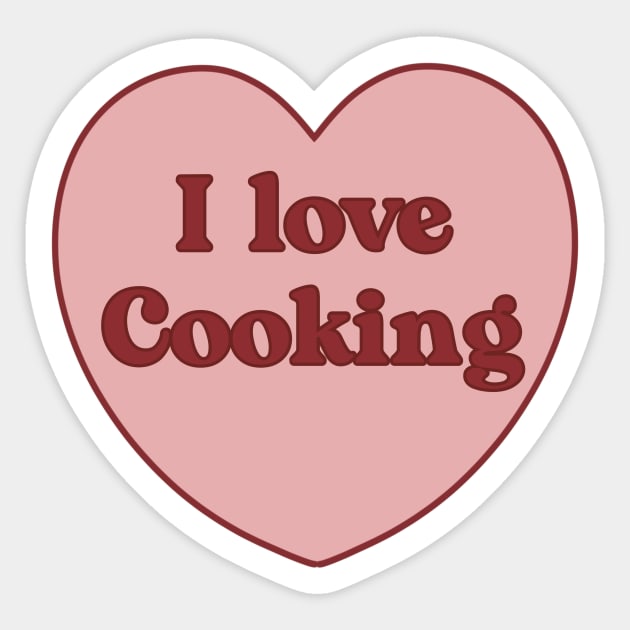 I love cooking heart aesthetic dollette coquette pink red - Girl