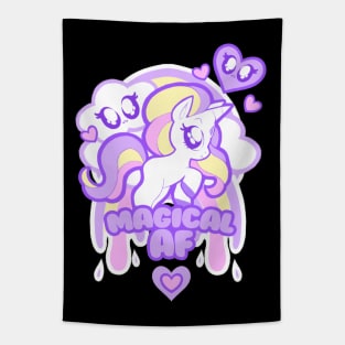 Magical AF Unicorn Tapestry