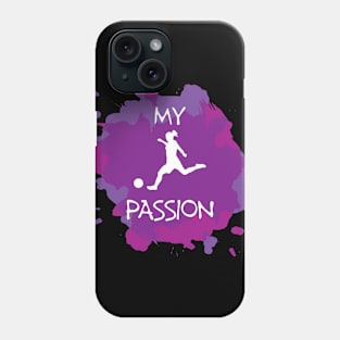 Women soccer player Phone Case