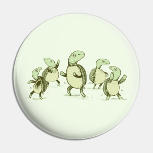 Dancing Turtles Pin