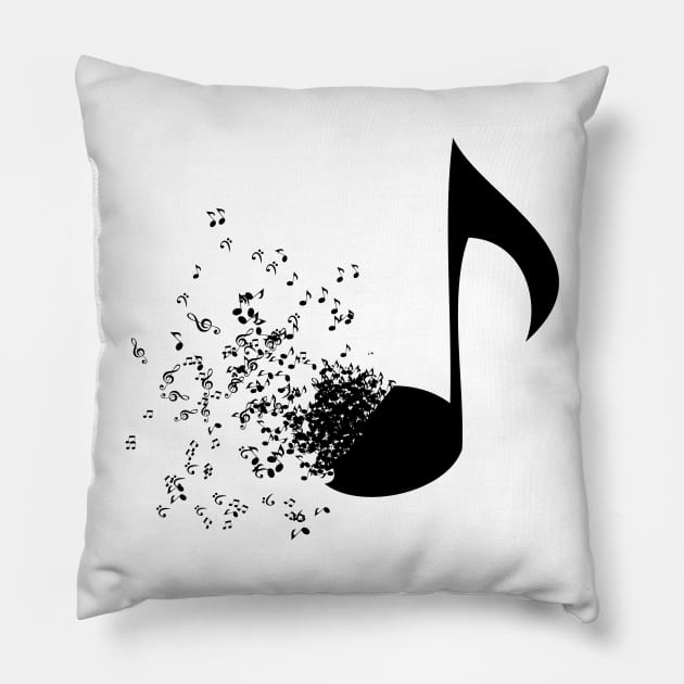 Lost into the Music Pillow by lldesigns