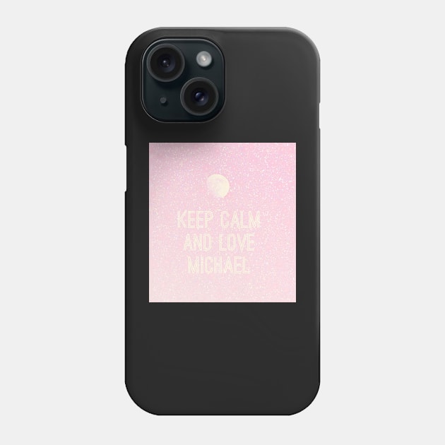 Keep calm and love Michael No. 4 Phone Case by asanaworld