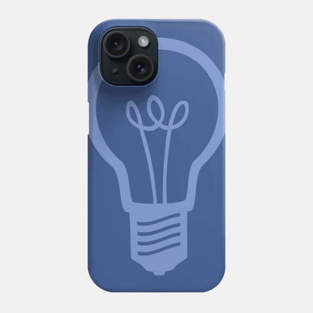 Blue Light Bulb Phone Case by XOOXOO
