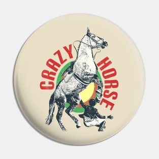 neil young & crazy horse 70s retro design Pin