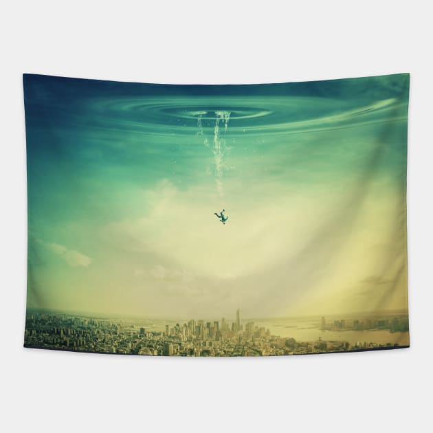 falling from the sky Tapestry by 1STunningArt