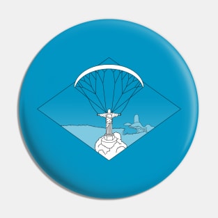 Parapente Brasil - Paraglide Brazil - Textless Pin