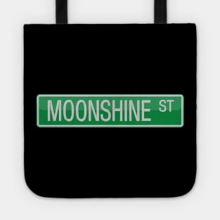 Moonshine Street Sign T-shirt Tote