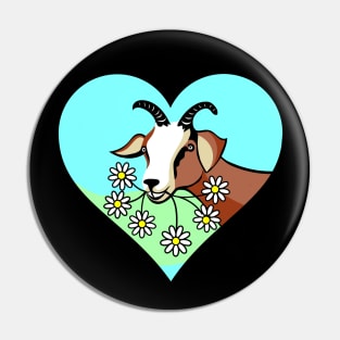 Goat Lover Valentine Pin