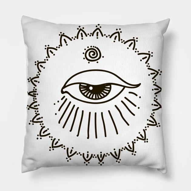 Female #04 Pillow by Olga Berlet