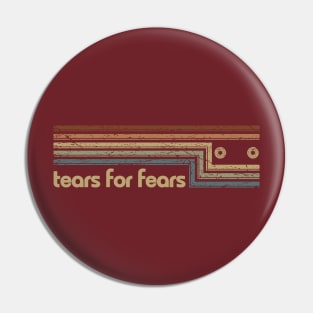 Tears for Fears Cassette Stripes Pin