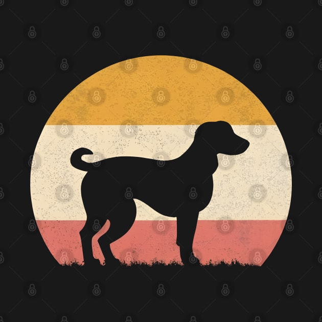 Retro Vintage Dog Sunset by SimpliPrinter